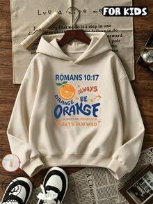 Girls Casual Long Sleeve Hooded Sweatshirt, Soft Tween Girl Daily Pullover Hoodie - Apricot - View 8