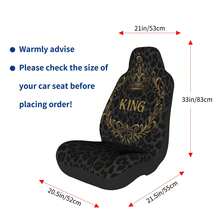 2pcs Car Interior Seat Covers, Front Row Dual Seat Covers, Universal For SUV And Sedan, Comfortable Ice Silk Fabric, All-Season Wear, Easy Care, Machine Washable, Car Interior Decoration - Seat Covers - View 6