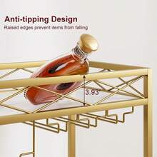Bar & Serving Carts - Gold - View 5