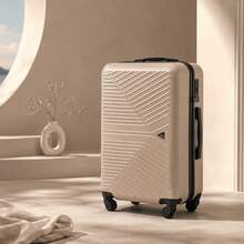 W WINGS High Durability | Polycarbonate | 3 PiecesLuggage Set | Carry-On, Medium And Large Suitcases With TSA Lock And 360° Spinner Wheels - Champagne - View 5