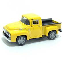 1pc Vintage Pickup Truck Toy, Realistic Alloy Model Truck Toy - Multicolor - View 3