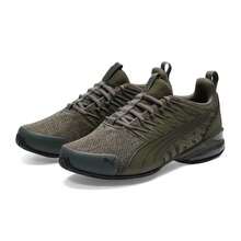 Puma New Men's VoltaicEvoPremium Mesh Classic Casual Lightweight Breathable Cushioned Sports Running Shoes - Olive Green - View 5