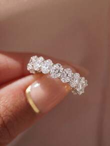 1pc Women's Cross Ring, Suitable For Valentine's Day/Birthday/Couple Gift, Stackable DIY Romantic Thin Ring, Exquisite Jewelry Gift - Cross - View 5