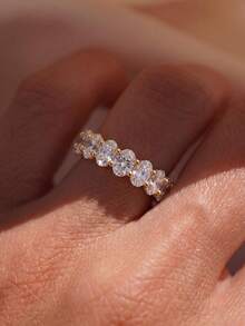 1pc Women's Cross Ring, Suitable For Valentine's Day/Birthday/Couple Gift, Stackable DIY Romantic Thin Ring, Exquisite Jewelry Gift - Cross - View 6