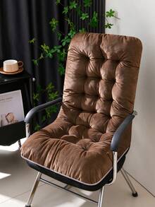 Thickened Backrest Bench Cushion, One-Piece Office Recliner Rocking Chair Seat Pad, Autumn/Winter Warm Thickened Bench Pad, Home Seat Cushion, Holiday, Cyber Monday, Christmas Gift, Halloween, Christmas - Multicolor - View 12