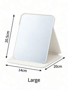 1pc Foldable Makeup Mirror, Portable Desktop Vanity Mirror, Large Size Clear Imaging, Desktop Makeup Mirror With Flip Stand, Portable Makeup Mirror, Suitable For Student Dorm, Bedroom, Travel, Daily Beauty Makeup Tool - Multicolor - View 8