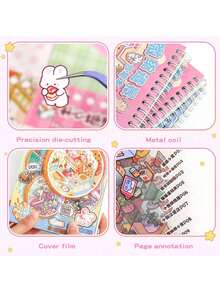50pcs Set, Decorative DIY House Stickers, Landscape Stickers, Scene Stickers (Includes 20 Scenes And 30 Material Sheets) With 2 Tweezers, 3D Miniature House Scene Stickers For DIY Scrapbooking, Landscape Stickers, Manual Stickers, Hand-Classified House Scene Stickers, Reusable, Multiple Sizes Available - Multicolor - View 7