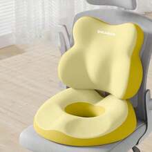 Ergonomic Lumbar Support Pillow + Donut Seat Cushion Set, Comfortable Memory Foam Support Set, Universal For Office Chairs, Car Seats, Sofas - Multicolor - View 15
