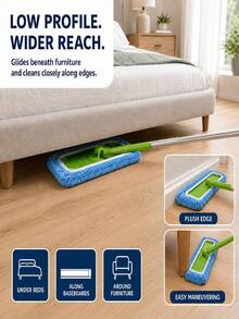 1/3pcs Light Blue Reusable Mop Cloth Replacement, Highly Absorbent Cleaning Cloth, Suitable For Dry And Wet Floor Cleaning, Stone, Hardwood, Composite Flooring And Tile, Fits 10 Inch X 4.5 Inch Mop Head - Multicolor - View 9