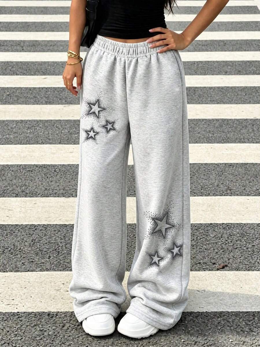 Tween Girl Casual Sweatpants, Soft Skin-Friendly, Durable And Versatile, Children's Sports Long Pants - Light Grey - View 1