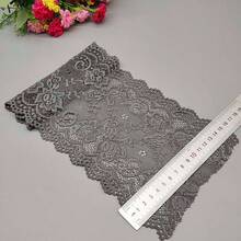 15cm 花卉蕾絲飾邊 DIY 手作布料蕾絲，洋裝面料，花卉圖案編織緞帶布料 - 多色 - 查看 15
