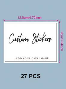 Custom Landscape Rectangular Stickers, Custom Logo Rectangle Stickers For Business Brand, Waterproof Labels, Customizable Photo Stickers, Wedding, Engagement, Birthday, Party Gift Tags, Supplies For Small Business - White-rectangular - View 18