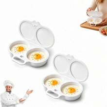 1/2pcs Microwave Egg Cooker, 2-Cup Capacity With Lid Egg Cooking Device, Quick Breakfast Egg Boiling Tray, Home Kitchen Grade Egg Maker Mold, Portable Egg Pre-Cooker With Handle And Lid, Easy Egg Pre-Cooking. Suitable For Making Tender Pre-Cooked Eggs, Convenient For Carrying, Home Decor, Bedroom Decor, Personalized Gift, Gift Box, Room Decor, Bedroom Decor - Multicolor - View 14