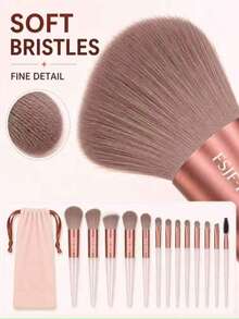Makeup Brush Set, Includes 3-Piece Makeup Brush Set, This Is A Soft And Versatile Makeup Tool Set Designed For Women, Soft Bristles And Easy To Carry, Perfect For Travel - Multicolor - View 9