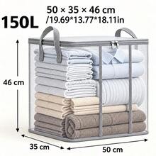Foldable Storage Box With Handle, Zippered Storage Bin, Suitable For Bedding, Clothing, Blankets, Home Bedroom, Dorm Space, Also As Laundry Basket Storage Box, Bedroom Decor, Back To School Storage Box - Multicolor - View 13