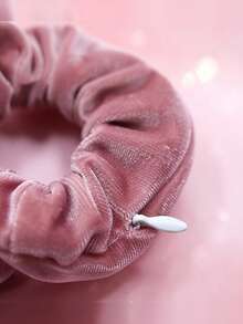 6pcs Velvet Hair Scrunchie Zipper Coin Purse, Bracelet Coin Purse, Suitable For Carrying Small Items During Travel, Outdoor Activities And Running - Multicolor - View 7