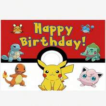 BUTTBILL Pet Spirit Theme 2 Cartoon BKM Birthday Party Backdrop, Happy Atmosphere Photo Wall, Celebration Decoration - Multicolor - View 7