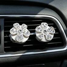 Flower‑Shaped Car Vent Clip, Ins‑Style Creative Car Air Conditioner Outlet Ornament, Auto Interior Decoration - A - View 8