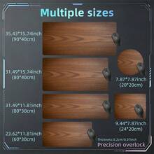 Wood Grain Mouse Pad Brown Wooden Texture Desk Mat Extended MousePad Office Desk Accessories Multicolor Non-Slip Stitched Edge Computer Mat For Desk 35.4x15.7 Inches Rubber Base Laptop Keyboard Pad For Home Office & Gamers,Durable And Spill-Resistant - View 10