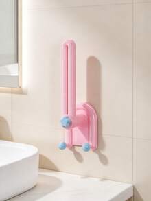 1pc/8pcs No-Drill Suction Cup Hair Accessory Storage Rack, Dopamine Macaron Color Star-Shaped Decorative Wall-Mounted Multi-Function Hair Tie & Headband Organizer, Detachable Wall Hook Display Rack For Girls' Daily Use - Multicolor - View 12