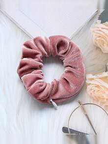 6pcs Velvet Hair Scrunchie Zipper Coin Purse, Bracelet Coin Purse, Suitable For Carrying Small Items During Travel, Outdoor Activities And Running - Multicolor - View 6