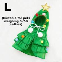 1 buah Kostum Natal Hewan Peliharaan - Jubah Hewan Peliharaan Berbentuk Pohon Natal Merah & Hijau, Jubah Lucu untuk Kucing & Anjing Kecil, Jubah Pakaian Hewan Peliharaan Kreatif, Aksesori Hewan Peliharaan yang Menggemaskan - MultiWarna - View 15