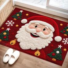 Karpet Panjang Motif Santa Claus 2D, Keset Lantai Rumah, Keset Pintu Masuk, Keset Dalam Ruangan, Keset Samping Tempat Tidur Kamar Tidur, Keset Dapur, Karpet Panjang Dapur, Cocok Untuk Ruang Tamu, Ruang Cuci, Kamar Mandi - MultiWarna - View 6
