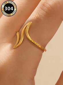 1pc Fashionable Ring For Women, Wedding Engagement Party Jewelry, Valentine's Day Gift - 1# - View 4