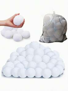 20/50pcs Plush Snowball Set, Suitable For Indoor Party Games, Christmas Holiday Decoration And Home Entertainment, Perfect For Indoor Snowball Fight, Great Indoor Fun Choice - Multicolor - View 8