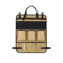 1pc Car Seat Back Storage Bag, Tactical MOLLE Webbing Multi-Layer Pockets, Thickened 600D Oxford Fabric, Wear-Resistant And Scratch-Resistant, Adjustable Straps With Quick-Release Buckles, Handle Design, Universal Fit For Car Models, Suitable For Self-Driving Enthusiasts And Car Owners, Hang On Seat Back To Store Water Bottles, Tools And Miscellaneous Items, Outdoor Travel Car Interior Storage Organizer Bag - Car Seat Cover - View 12