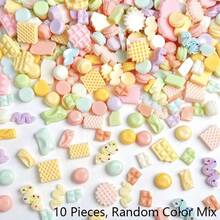 10/30/50pcs 3D Resin Macaron Color Chocolate Cream Bar Shape Multi-Style Random Mixed Nail Art Decoration DIY Accessories - Random Mix - Mini Chocolate Assortment - View 8