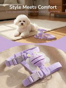 New Cartoon Bee Design Dog/Cat Harness Leash, Pet Supplies - Multicolor - View 12