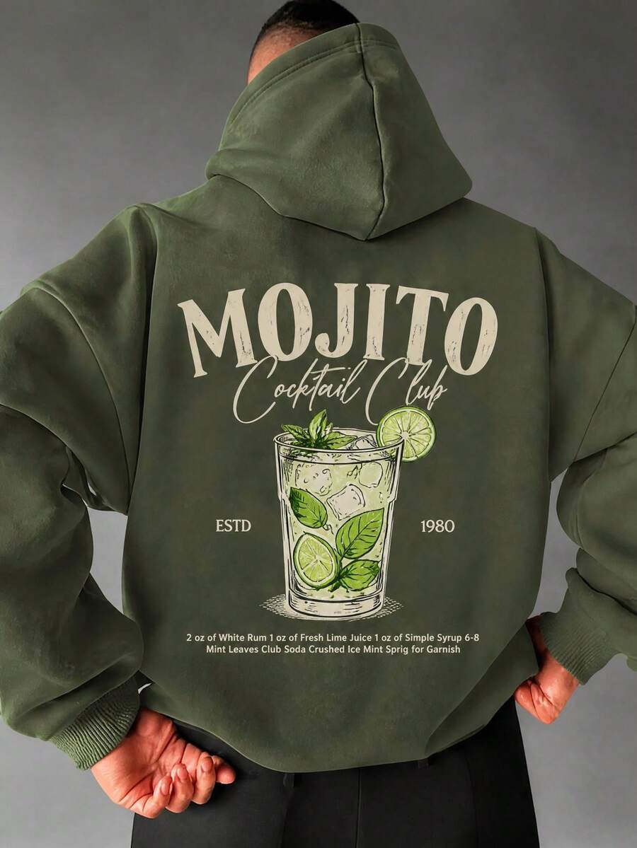 Men Hoodies - Army Green - View 1