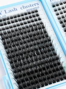 384pcs Single Eyelash Extensions, Eyelash Tray, Cluster False Eyelashes, DIY Home Eyelash Extensions, Cluster False Eyelashes, Single False Eyelashes, False Eyelashes, Natural Eyelashes Vs Thick Eyelashes, Aesthetic - Multicolor - View 8