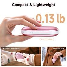 1PC Double-Sided Heating USB Fast Charging Hand Warmer, Portable Pocket Hand Warmer For Outdoor Sports, Home, Office, Winter Heating Essential - Winter Gift 1200/2400mAh - Multicolor - View 5