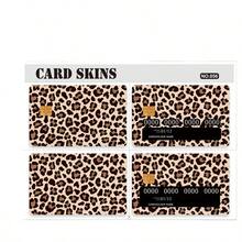 4pcs Leopard Print Credit Card Skins, Credit Card Protector, Bubble-Free Ultra-Thin Credit Card Stickers, DIY Personalized Credit Card Stickers, Waterproof Vinyl Protective Stickers, Suitable For Keys, Transportation, Debit Cards, Credit Cards, Back To School, School Season, School Supplies - Multiple Styles - View 9