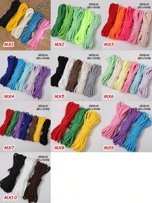 beadia 5mm Thick Polyester Braided Rope, 5m Solid Color Cord, Suitable For Weaving Crafts And DIY Projects - Available In Black, Blue, Red, Pink, Green, White, Yellow, Light Blue, Orange And More Colors - Great For Making Phone Lanyards, DIY Projects, Outdoor Camping, Pet Leashes And More - Durable And Versatile - Solid Color - View 8