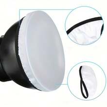 2pcs White Flash Diffuser, Compatible With 5.5 To 7 Inch Studio Flash, Suitable For Wedding Photography, Indoor Studio Shooting, Still Life Product Photography, Portrait Backdrop, Perfect Christmas Gift For Photography Enthusiasts - Flash Diffuser - View 9