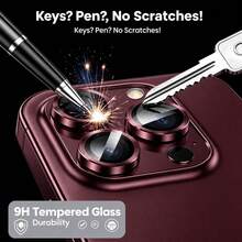 防刮超清晰鋼化玻璃螢幕保護貼，適用於 iPhone Duo/18/17/16 Plus 6.7"，9H 鋼化玻璃金屬環蓋，高畫質透明，適用於 iPhone 18 Pro Max/17 Pro/17 Air/17/15 Pro Max/14 Plus/13/12/11/15 Pro/15 Plus/14 Pro，完美貼合，防刮，相容手機殼 (6片/包) - 6pcs - 查看 2