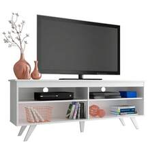 Mueble Mesa Para Tv Rack Madesa 4 Espacios - Blanco - Ver 8