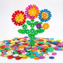 somoving 400pcs Plastic Building Blocks Digital Letters Snowflake Toy Set, Best Gift For Holidays, Halloween And Christmas - Multicolor - View 10