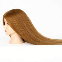 Long Hair Training Mannequin Head For Braiding, Styling And Hairdressing Practice With Hair Styling Tools - View 2