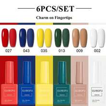 Set Kutek Gel 6 Warna dengan Botol yang Sesuai Warna, Cocok untuk Manikur Wanita di Musim Semi, Gugur, Dingin, dan Musim Panas, Manikur DIY di Rumah, Penataan Manikur Sehari-hari, Set Gel Warna-warni untuk Penggunaan Pribadi, Manikur di Rumah dan Desain Manikur Musiman - MultiWarna - View 42