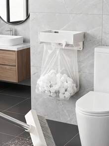 1/2/3pcs Portable Trash Can, Kitchen Cabinet Door Trash Rack, Hanging Trash Can, Foldable Trash Can, Bathroom Trash Can, Kitchen Accessories, Bathroom Accessories - Hanging Trash Can - View 4