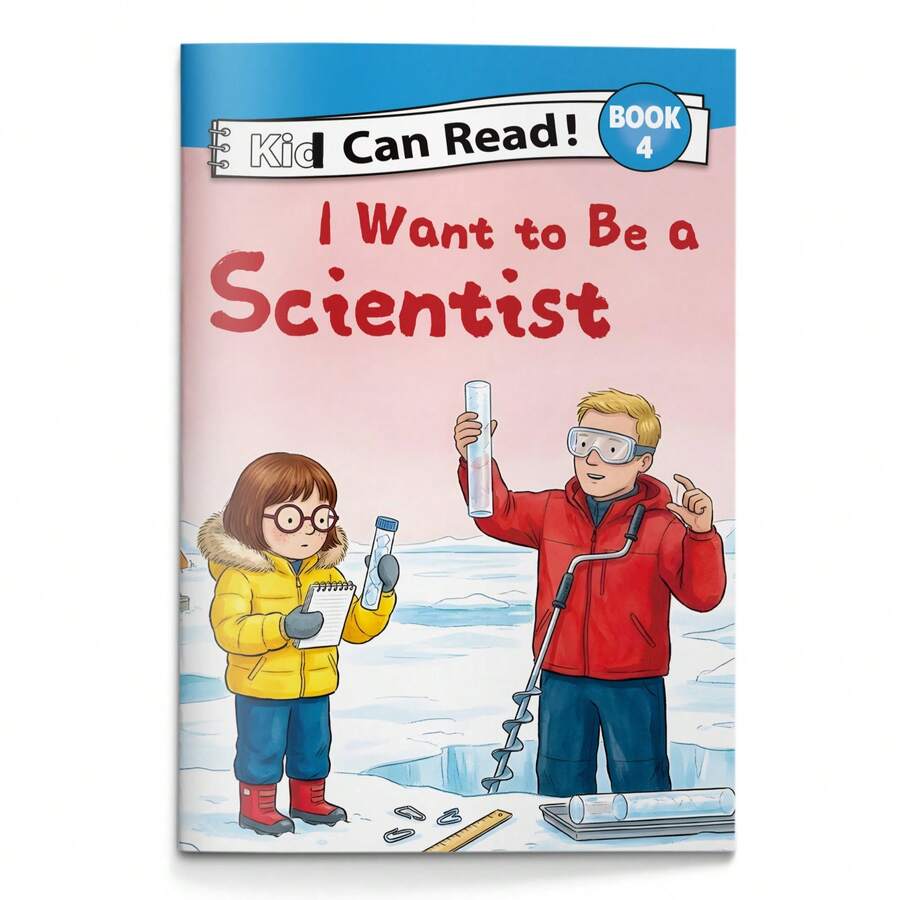 I Want To Be A Scientist Career Exploration Reading Book, Illustrated English Story, STEM Learning, Science Exploration, Experiments, Nature Discovery, Problem Solving, Vocabulary, Simple Reading, Role Play Inspiration & Career Dreams - Career Exploration - View 1
