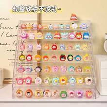 1pc Acrylic Mini Figure Display Stand, Transparent Desktop Storage Rack, Suitable For Anime Figures, Cards, Badges, Brooches, Collectibles, Suitable For Bedroom Decor, Bathroom Decor, Living Room Desktop Storage, Vanity Makeup Storage, Bathroom - Transparent - View 7
