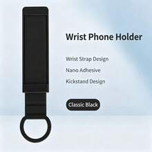 1pc Silicone Phone Grip Strap, Portable One-Handed Phone Holder Finger Strap, Anti-Drop Elastic Phone Hand Strap, Lightweight Travel Essential, Suitable For Reading, Watching Videos, Taking Photos, Compatible With All Smartphones - Multi-color - View 9