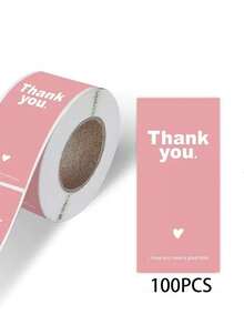 Rectangular Sealing Stickers, Used For Gift Packaging, Office Supplies, Decorative Labels, Gift Boxes And Baking Boxes, Glossy Paper, Office Supplies Christmas Gift Stickers, New Year Gift Stickers, Valentine's Day Gift, Christmas Home Decor - Thank You Label Sticker - View 16