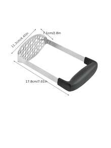 Stainless Steel Potato Masher, Potato Puree Press, Kitchen Tool Manual Sweet Potato Masher - Multicolor - View 10