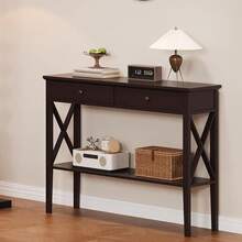 Sofa & Console Tables - Brown - View 2